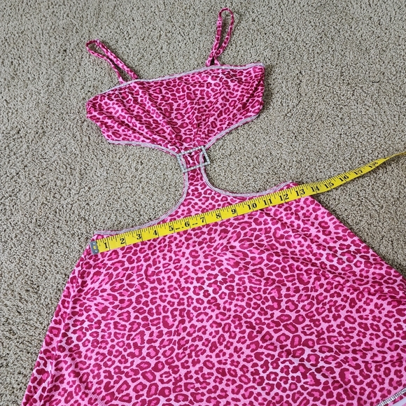 SHEIN Pink Leopard Mini Dress - Picture 4 of 6